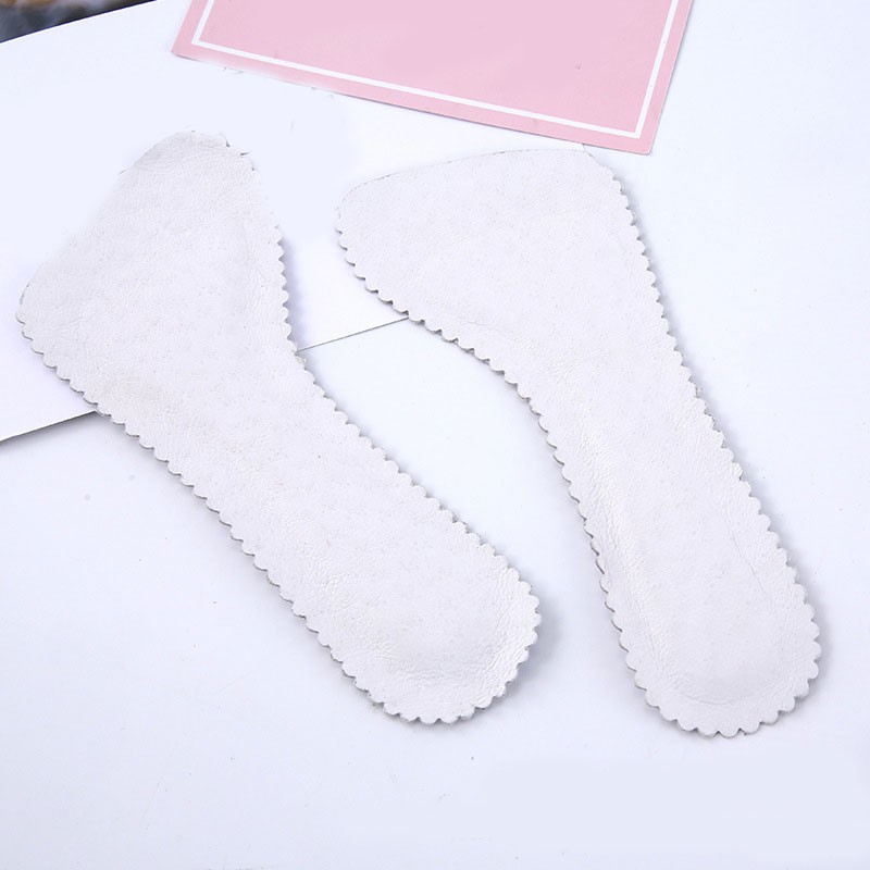 1 Pair Leather Half Foot Pad High Heel Insoles Sweat-absorbent Seven Points Cushion Anti-slip Massage Cushion Insert Foot Care Tool