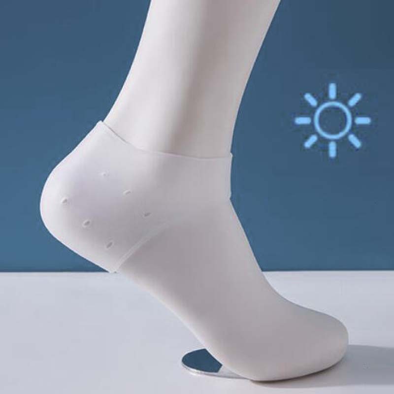 Silicone Heel Socks Moisturizing Gel Heel Sock Cracked Foot Skin Care Protectors Anti-cracking Insole Pads Inserts