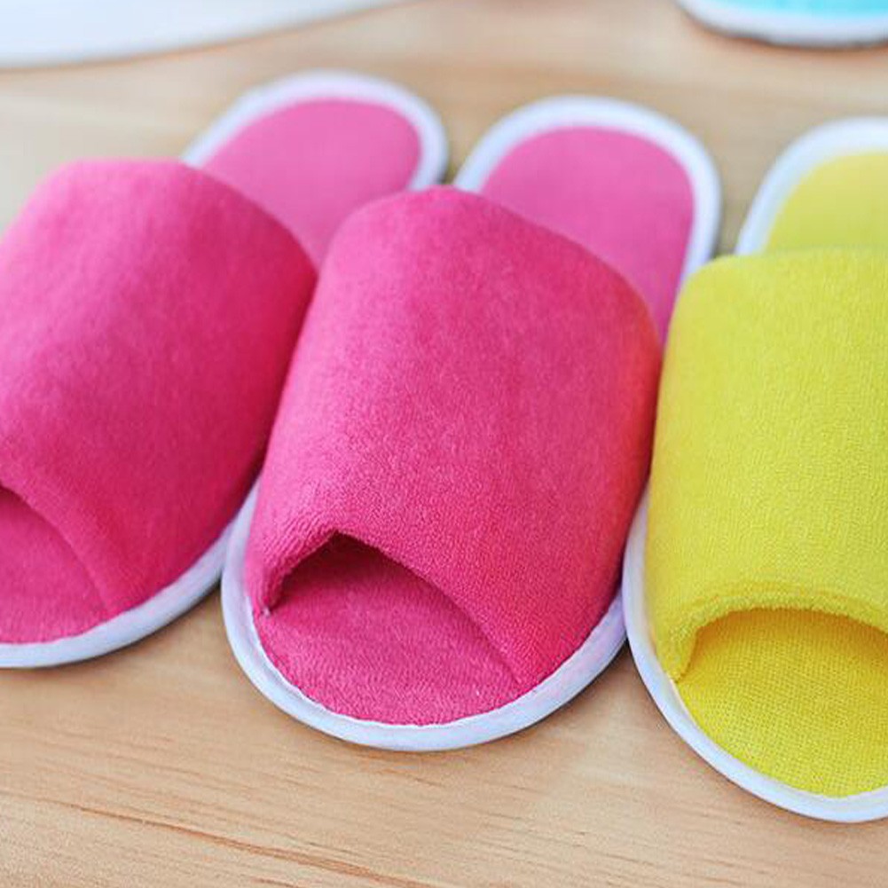 Men Cotton Travel Slippers Unisex Simple Travel Shoes Ideal for Hotels and Spa Portable Disposable Home Use 2020