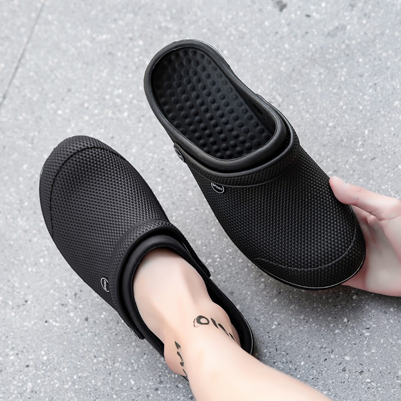 SOLIBEN 2022 New Arrival Men Shoes Summer Men Slippers Breathable Non-slip Male Garden Shoes Casual Beach Sandals
