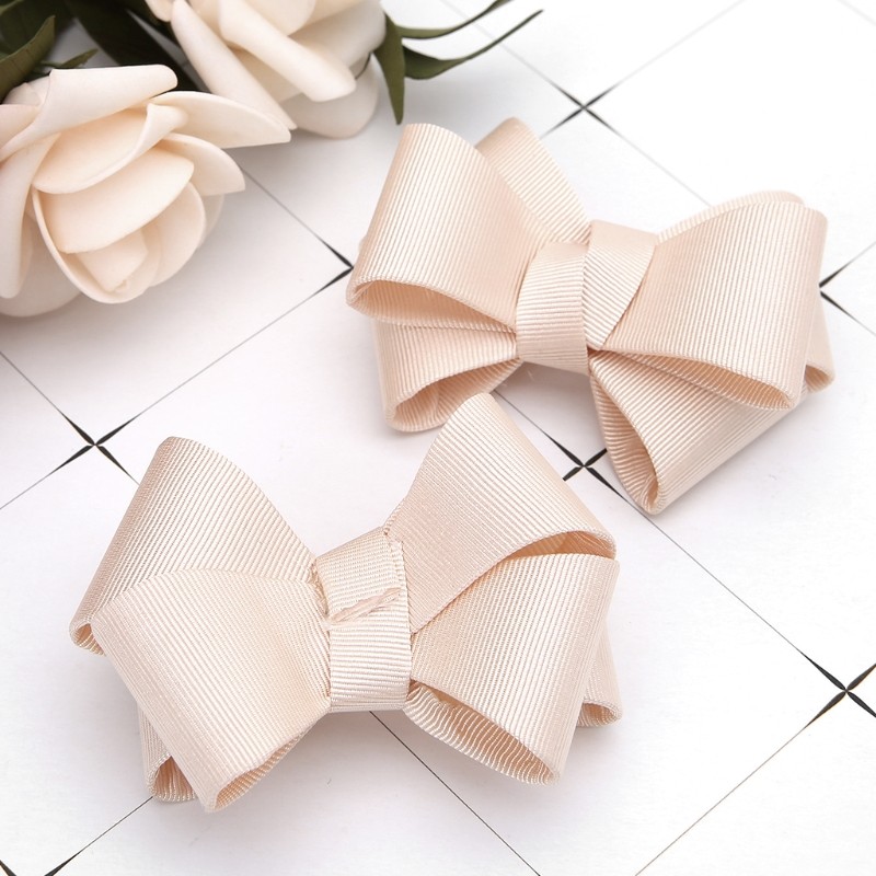 2pcs DIY Bowknot Shoes Patches Clothes Applique Accessories Embroidery Clip Shoes Embellishment