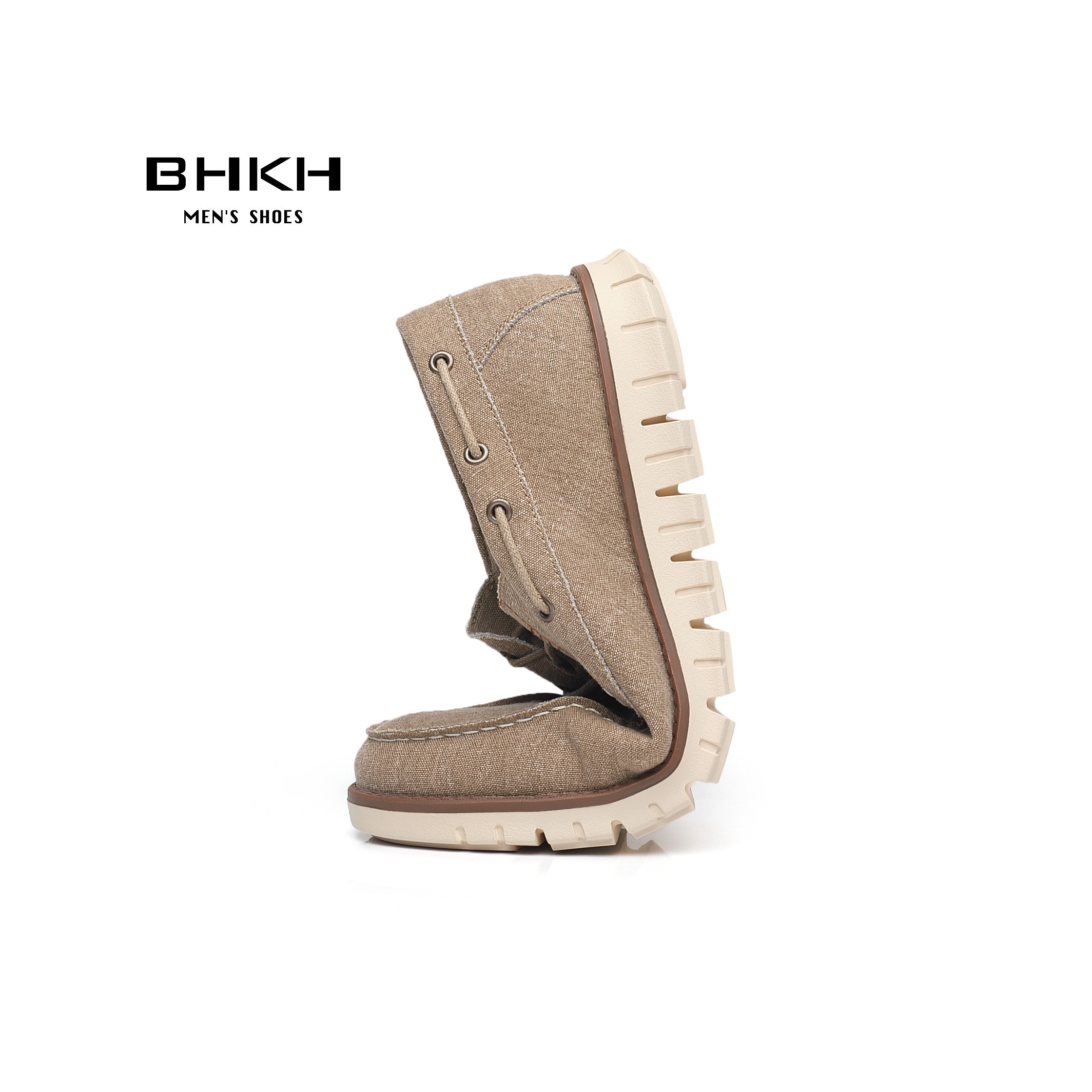 BHKH 2022 Autumn Canvas Loafers Shoes Fashion Men Casual Shoes Comfortable Smart Casual Shoes Office Work Footwear Men Shoes