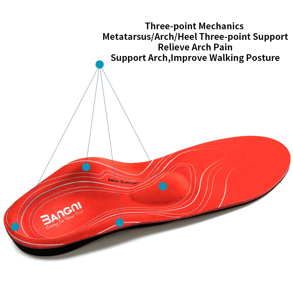 3ANGNI Orthotic Flat Feet Sharp Insoles Arch Support Insole Orthopedic Shoes Insoles Heel Pain Plantar Fasciitis Men Woman