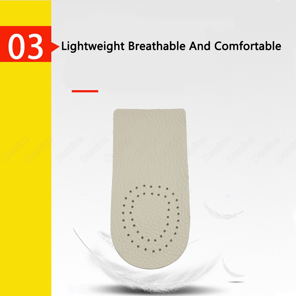 Invisible Half Insoles for Women Shoes Insert Height Heel Pads Shoe Lift Height Insoles Foot Care Concave Heel Cushion Pad