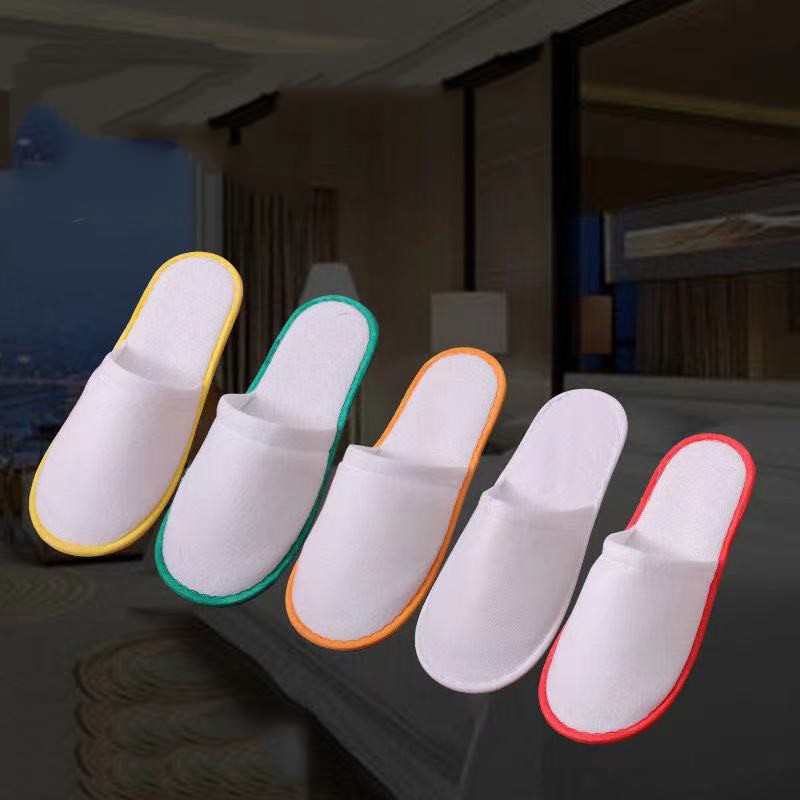 50pcs Disposable Slippers Men Women Business Travel Passenger Shoes Home Guest Slippers Hotel Beauty Club Shoes Indoor Slippers