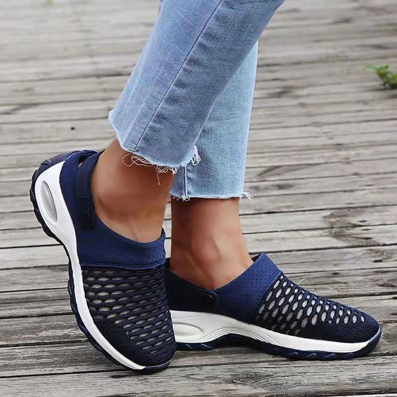 2022 New Women's Shoes Non-slip Thick Sole Sandals Women's Breathable Mesh Sandals Outdoor Walking Slippers