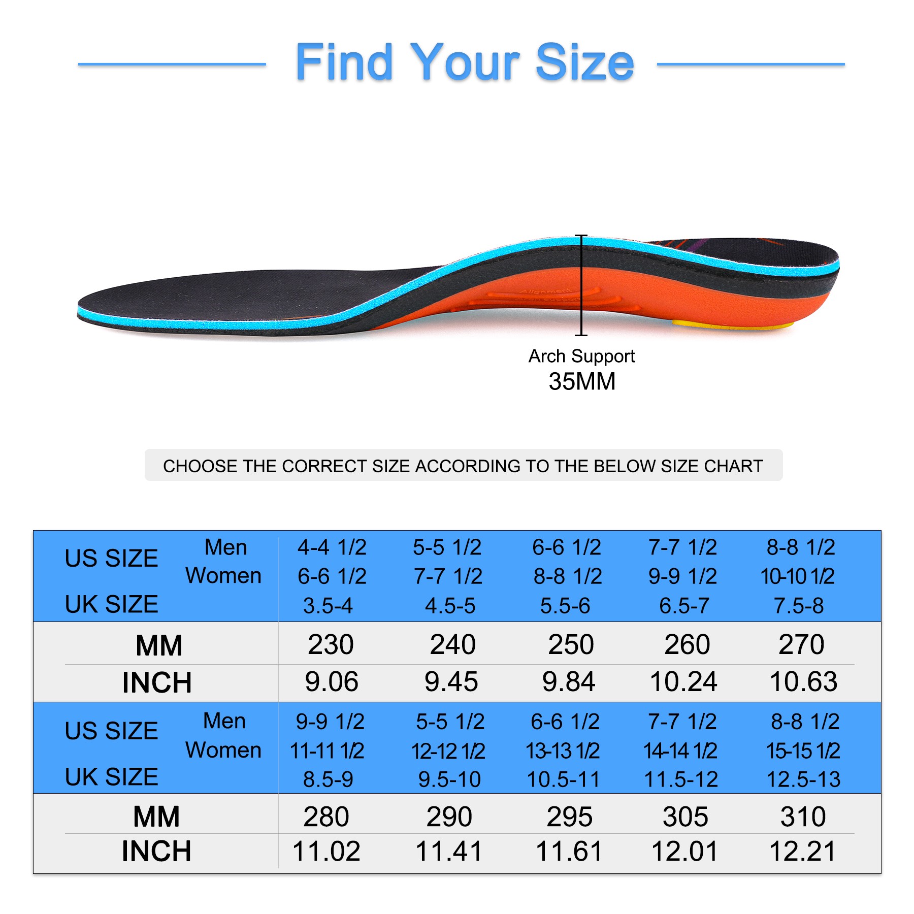 Plantar Fasciiti Orthotic Insoles Flat Feet Plantillas Arch Support Orthotic Insole Sneakers Insert Men Women Sneakers Cushion