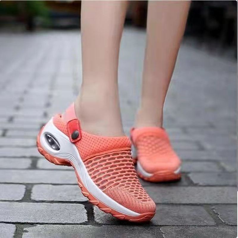 2021 new women's shoes non-slip platform sandals platform sandals women's breathable mesh sole outdoor walking slippers