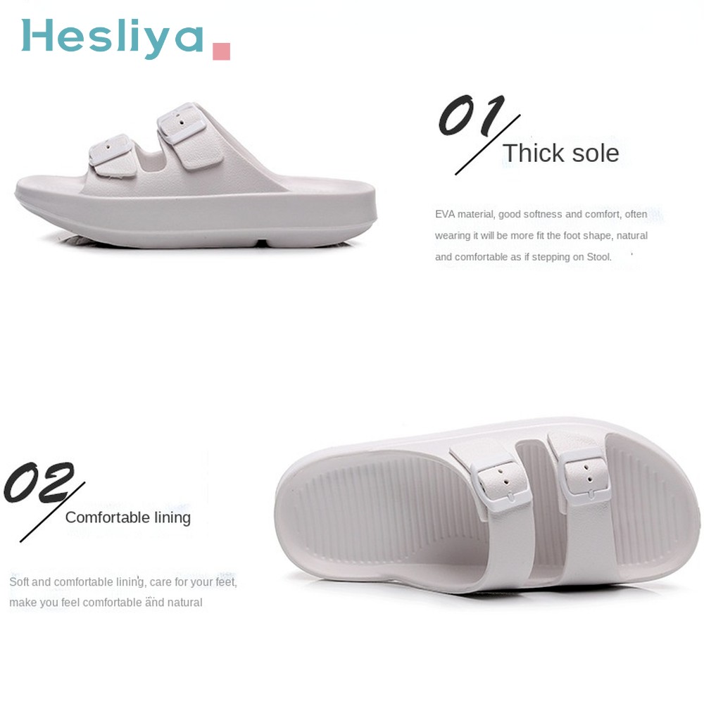 cloud slippers women summer double buckle beach sandals thick platform shoes outdoor couple flip flops cork bottom birkenstock