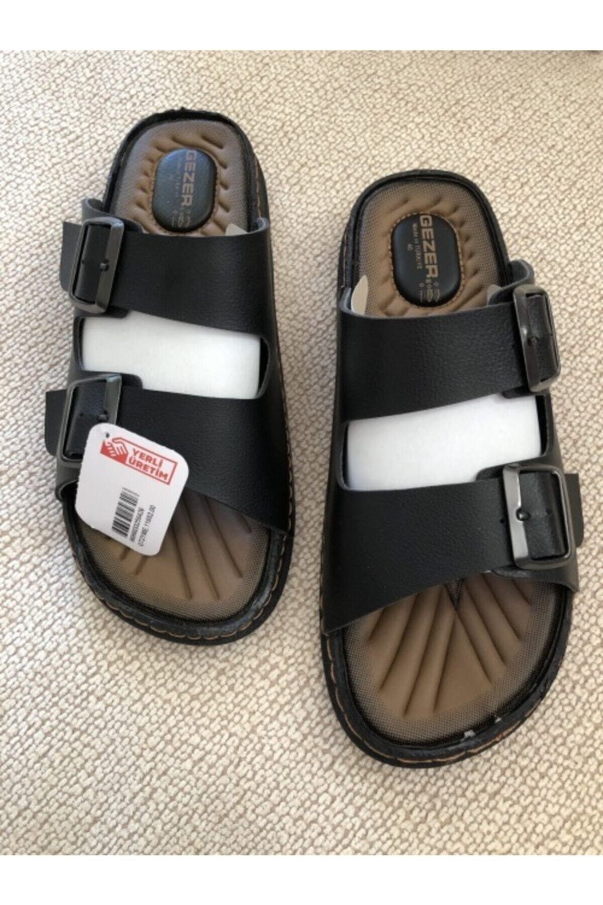 Orthopedic Boys Casual Base Adjustable Comfortable Home Away Casual Black Men Slippers