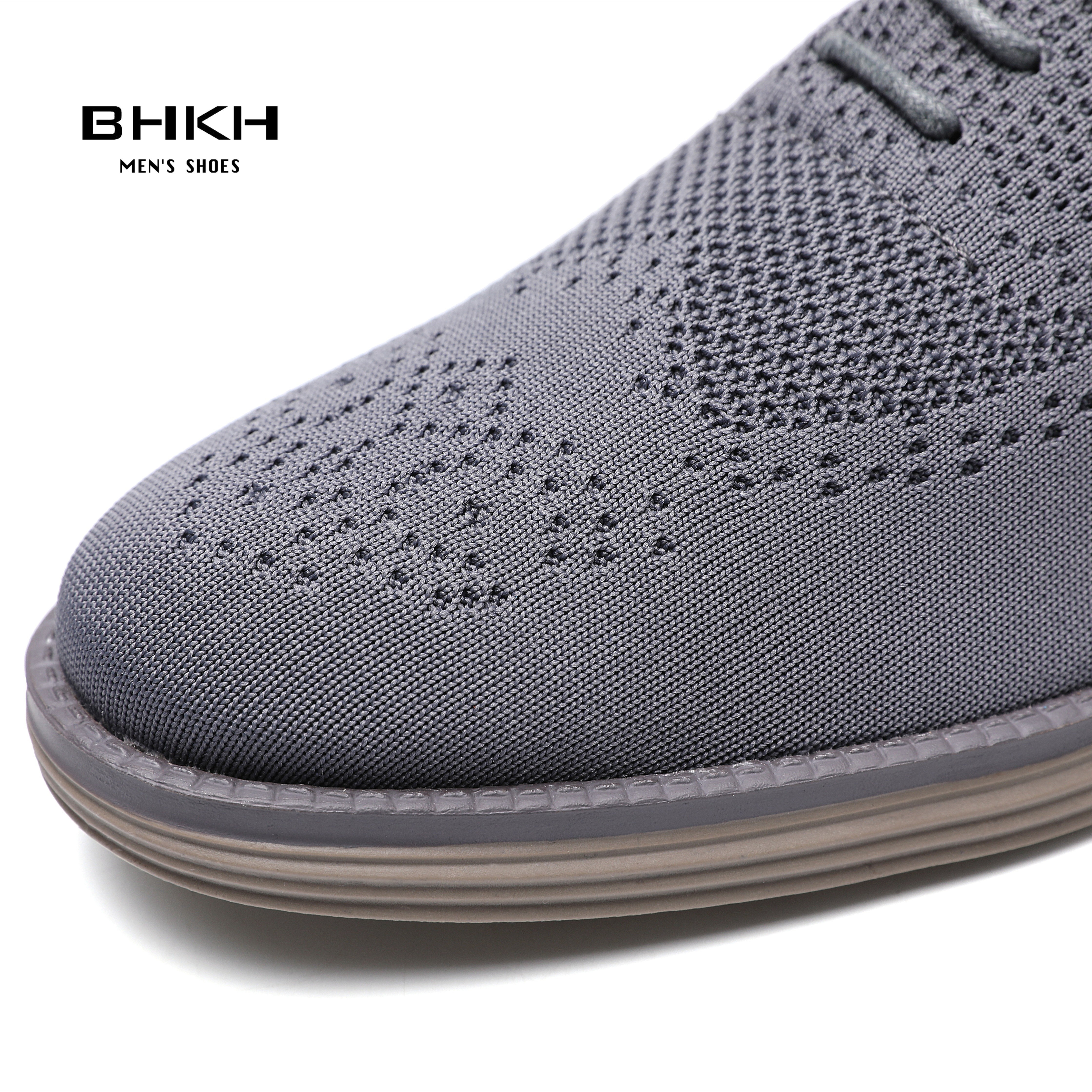 BHKH 2022 Breathable Knitted Mesh Casual Shoes Lightweight Smart Casual Shoes Office Work Shoes Men's Shoes