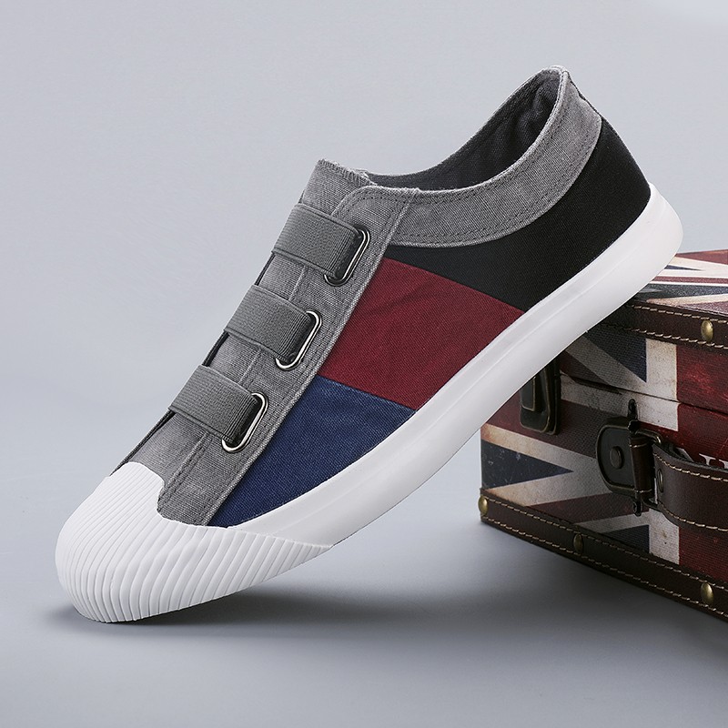 JUMMOR Low Fashion Men Shoes Slip On Canvas Shoes Male Male Shoes Size 38-44