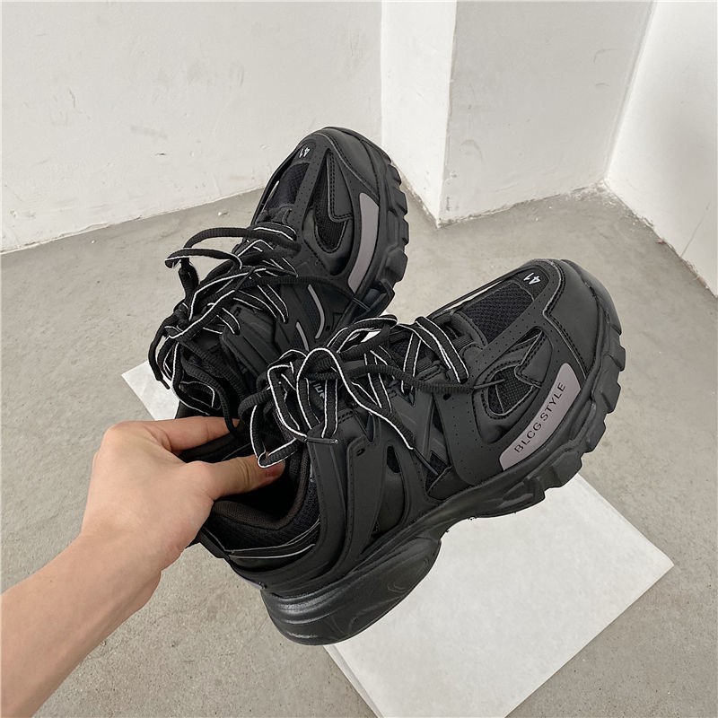 Brand Design Blue Color Women Sneakers 2021 New Fashion Woman Chunky Sneakers Lovely Pink Dad Shoes Trendy Girls Casual Shoes