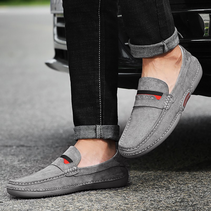 Men Shoes Genuine Leather Shoes Driving Shoes For Men Suede Shoes New Designer Moccasins High Quality Suede Shoes Slip On