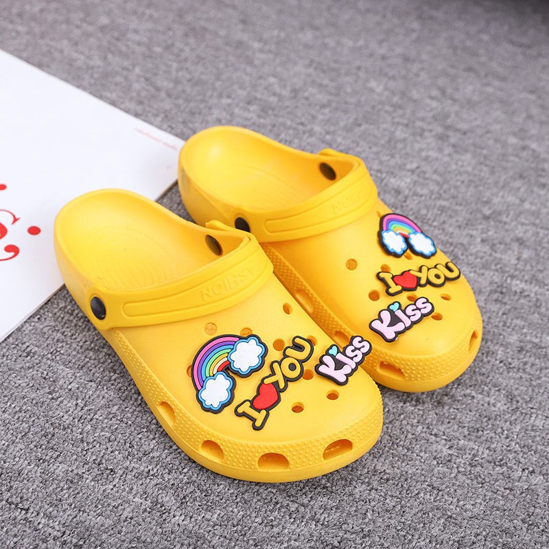 Cave Shoes Women Summer Hollow Outside Wear Slippers Cute Thick Bottom Non-slip Toe Sandals Casual Breathable Buckle Beach Shoes
