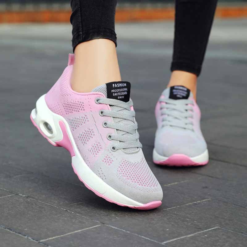 Women's casual shoes breathable lightweight mother shoes air cushion women's sports shoes with free shipping