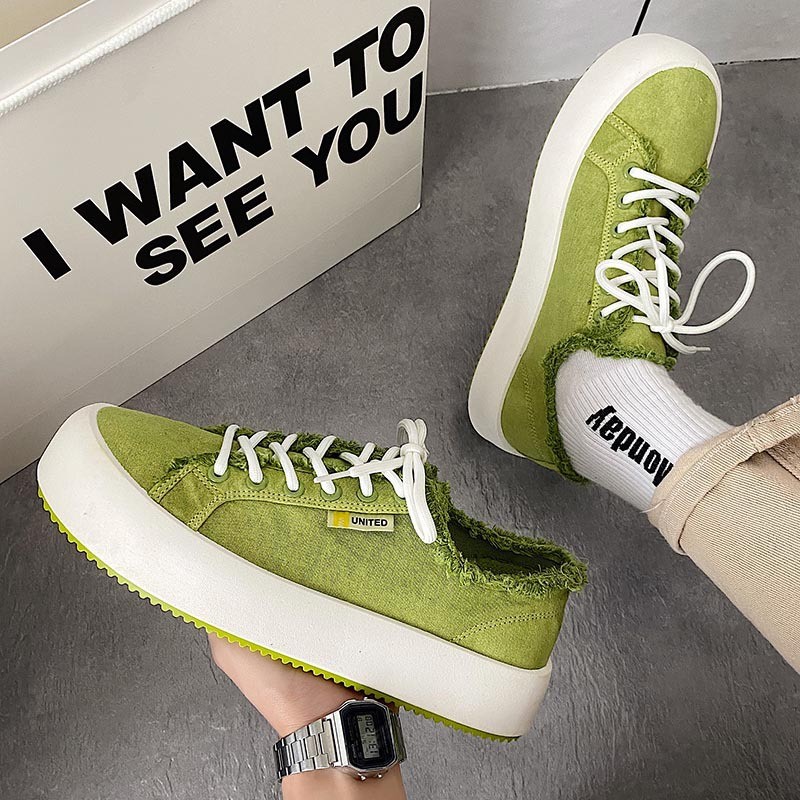 Men's casual shoes Korean version all-match Harajuku Ulzzang casual men's shoes student thick-soled platform shoes fashion sneakers