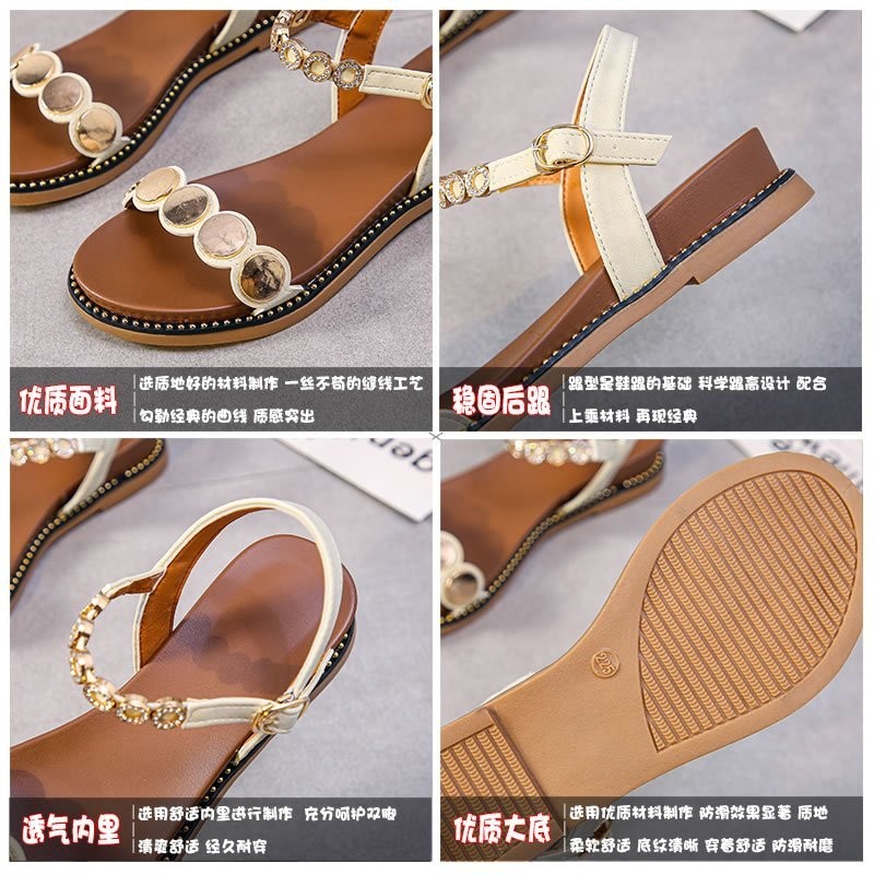 Women's Leather Sandals 2021 Summer New Versatile Student Platform Platform Roman Muffin Fashion Fantasy Shoes