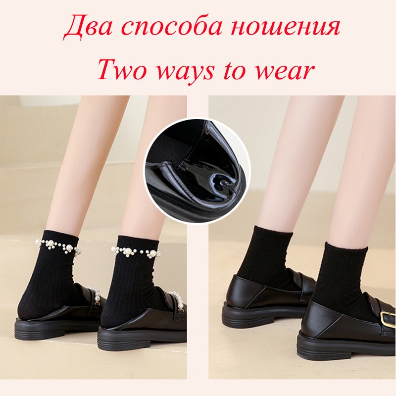 lucifer pearl pu leather loafers shoes for women buckle slip on platform flats woman 2022 spring black round toe office shoes