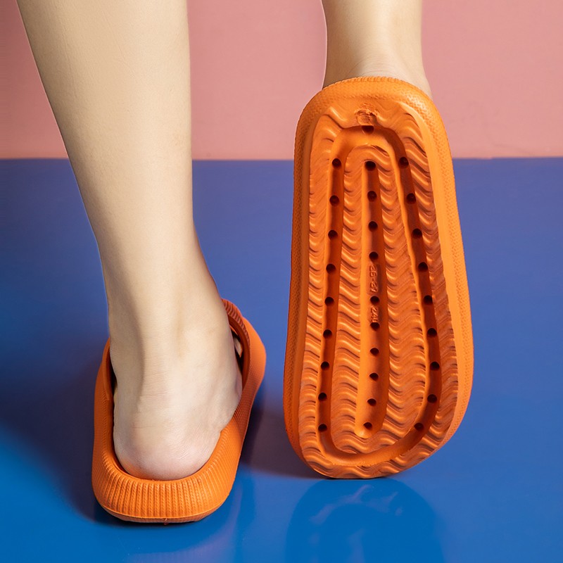 Wedges Slippers for Women Summer Thick Floor Sandals Home Indoor Bathroom Non-slip Slides Ladies Men Slides Beach Shoes Woman