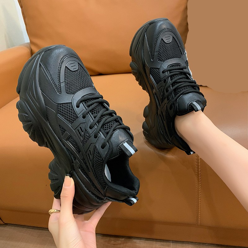 Rimocy 2021 Autumn Women Sneakers Chunky Breathable Mesh Platform Shoes Fashion Woman Thick Bottom Ladies Trainers Basket Femme