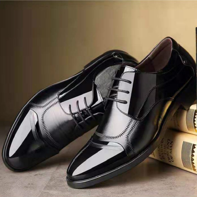 Luxury Business Oxford Leather Shoes Men Breathable Rubber Formal Dress Shoes Male Office Wedding Flats Shoes Mocassin Homme