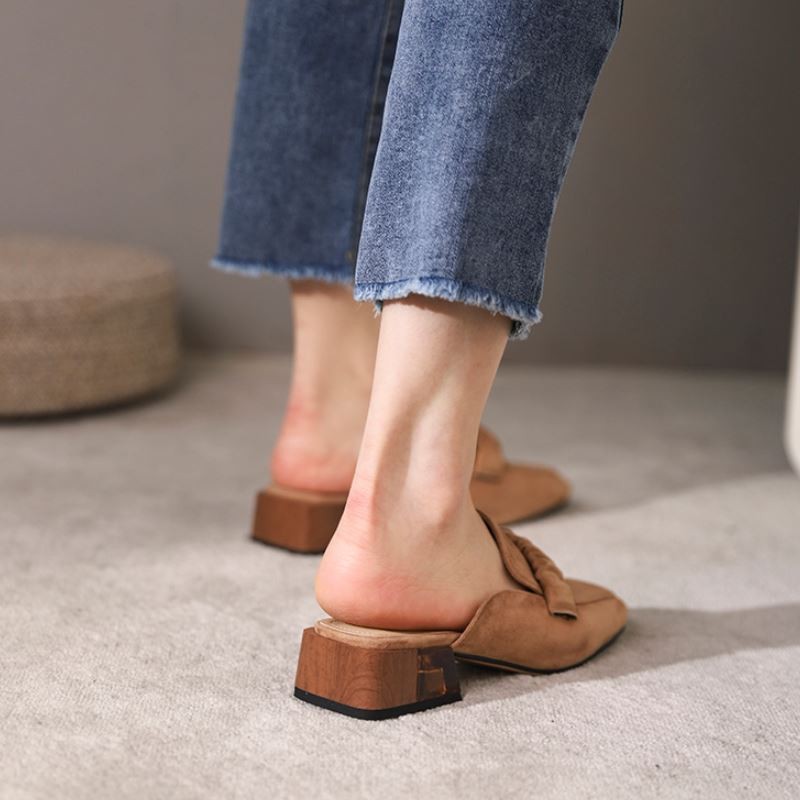 VENTACT New Women Sandals Genuine Leather Square Heel Women Summer Shoes Fashion Women Shoes Holiday Female Shoes Size 34-40