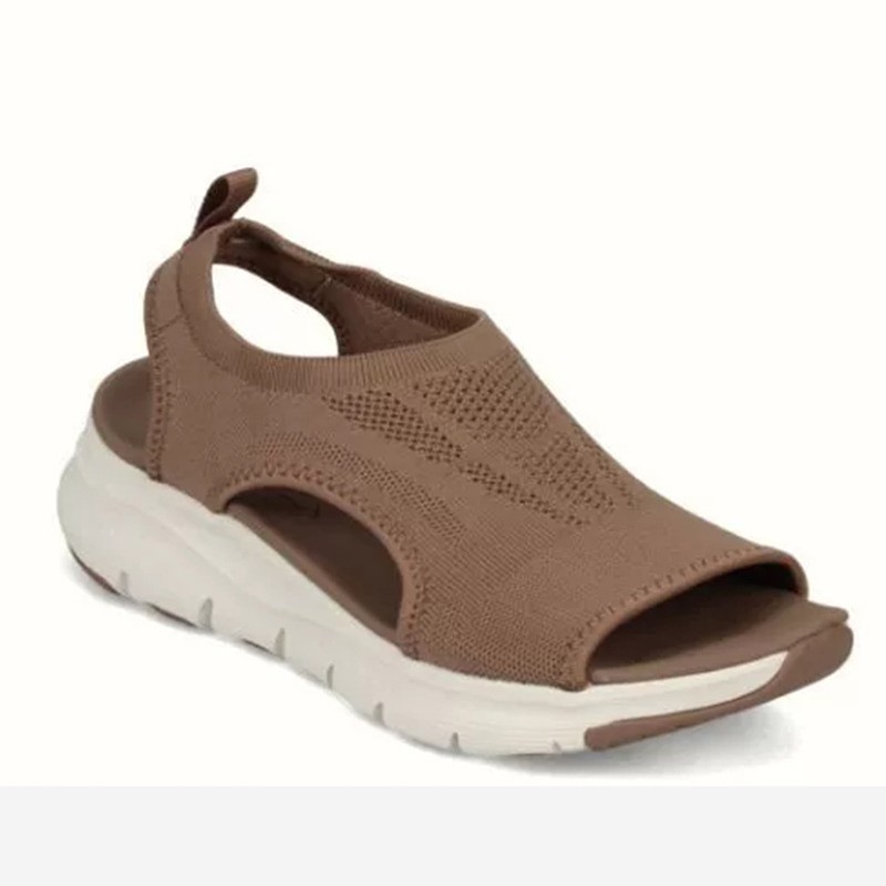 Women's summer mesh casual sandals ladies wedges outdoor shallow platform shoes female slip on light comfort shoes