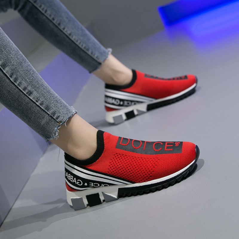 2022 Designer Unisex Couples Shoes Slip On Walking Women Sneakers Breathable Sock Women's Shoes Trainers Brand Chaussure Homme