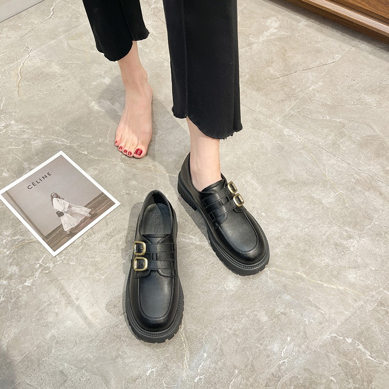 FamtiYaa Round Slip-On Loafers for Women Spring/Autumn 2022