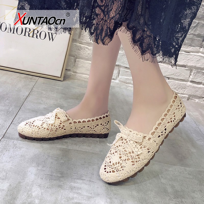 New women shoes fisherman shoes woman mesh breathable flat soft bottom women peas shoes female shoes flat shoes