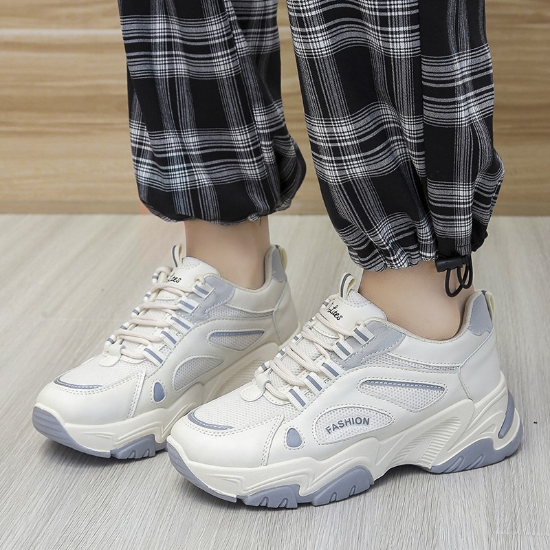 Rimocy Breathable Mesh Outdoor Sneakers For Women Spring Autumn Platform Casual Shoes Fashion Woman Thick Sole Tenis Feminino