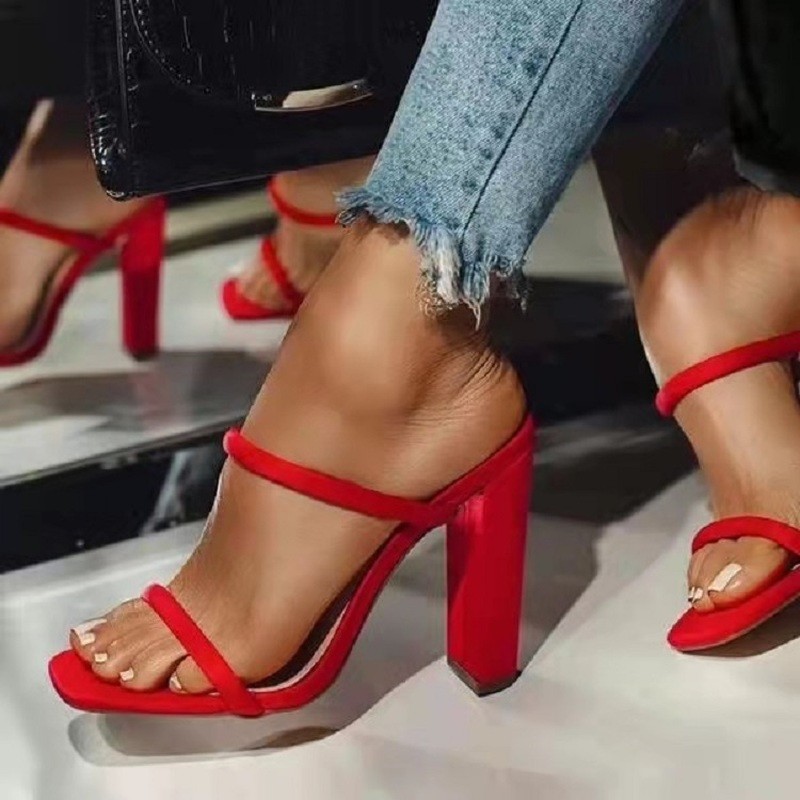 2022 Summer New Women Shoes Sexy High Heels Open Toe Sandals Women Casual Sandals Fashion Comfortable Women Sandals Zapatos Mujer