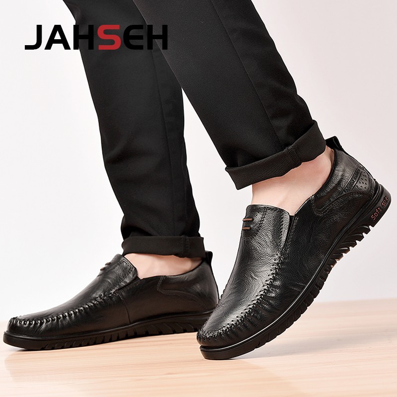 Brand Men Shoes Size 37~47 Soft Comfortable Driving Shoes Luxury Dress Shoes Genuine Leather Summer Walking Shoes Moccasins