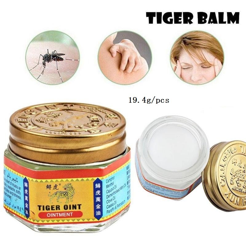 6pcs Original Red White Tiger Balm Ointment Tiger Oint Paint Cream Muscle Pain Relief Massage Ointment Soothe Itch Plaster