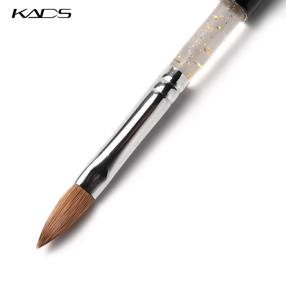 KADS Kolinsky Acrylic Brush Size 2#/4#/6#/8#/10# Acrylic Brush Professional Black Kolinsky Sable Acrylic Nail Brushes