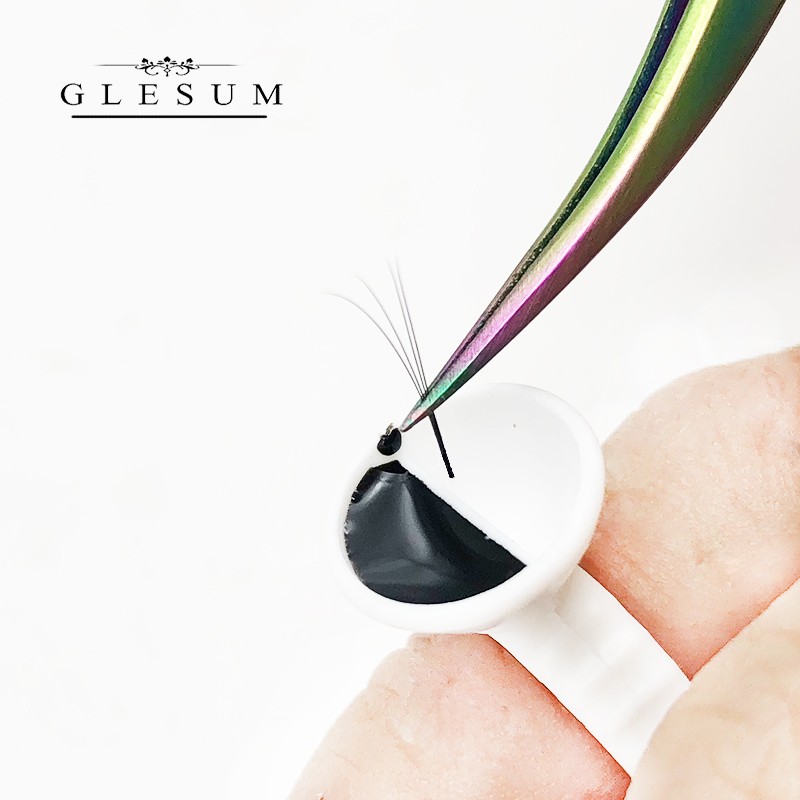 GLESUM Quick Dry 1-2s Eyelash Extension S + Glue 5ml Clear Black Lashes Mink Eyelashes Exrension Adhesive With Free Shipping