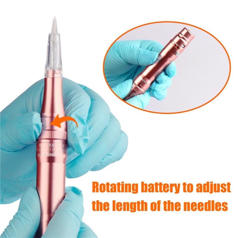 Wireless Permanent Makeup Machine Pen Professional Eyebrows Lips Tattoo Machine Microblading DIY Machine With Needle Cartridge