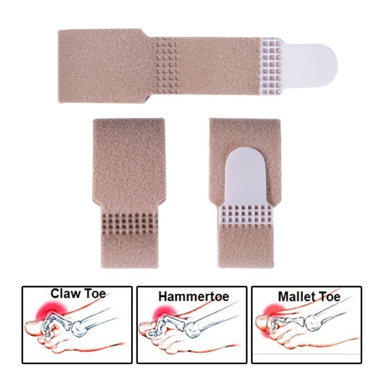 4pcs/lot Fracture Toe Wraps Padded Bandages Hammer Toe Spacer Splints