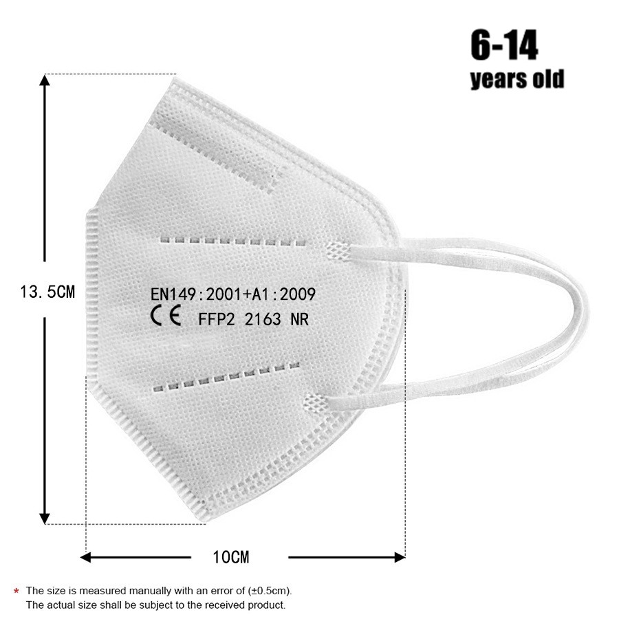 قناع ffp2 للأطفال الأطفال KN95 قناع واقية من الغبار تنفس CE قابلة لإعادة الاستخدام بنين بنات صالح 6-14 سنة Mascarillas قناع الوجه