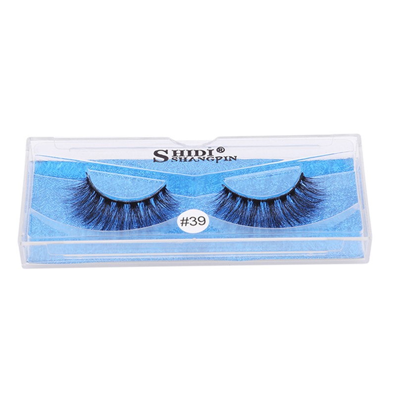 1 Box Mink Eyelashes Handmade Makeup Natural Long False Eyelashes 3D Mink Eyelashes