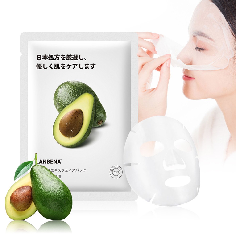 1pc Fruit Aloe Moisturizing Facial Mask Deep Moisturizing Oil-control Skin Rejuvenation Anti-aging Facial Mask Beauty Skin Care