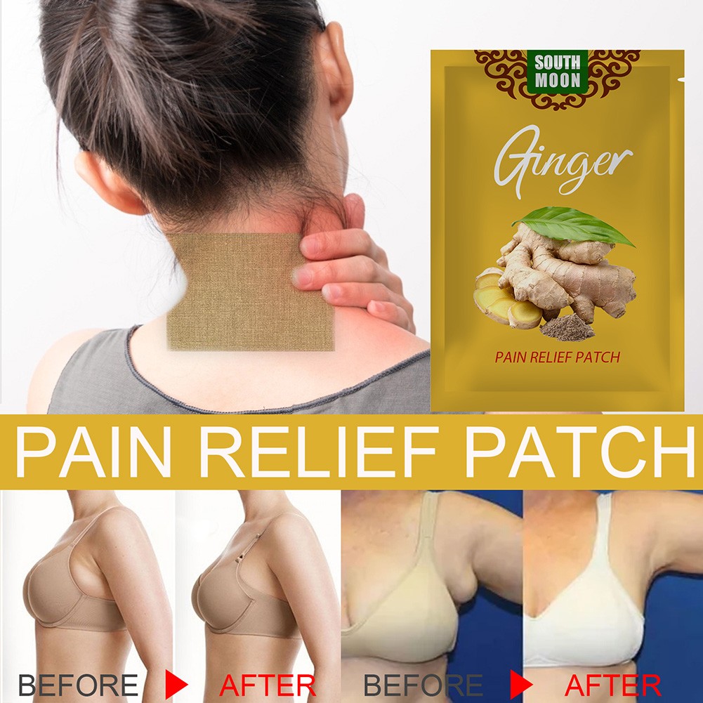 10pcs Ginger Detox Patch Body Neck Knee Pillow Joint Shoulder Arthritis Back Knee Pain Relief Swelling Chinese Herbal Adhesive Pads