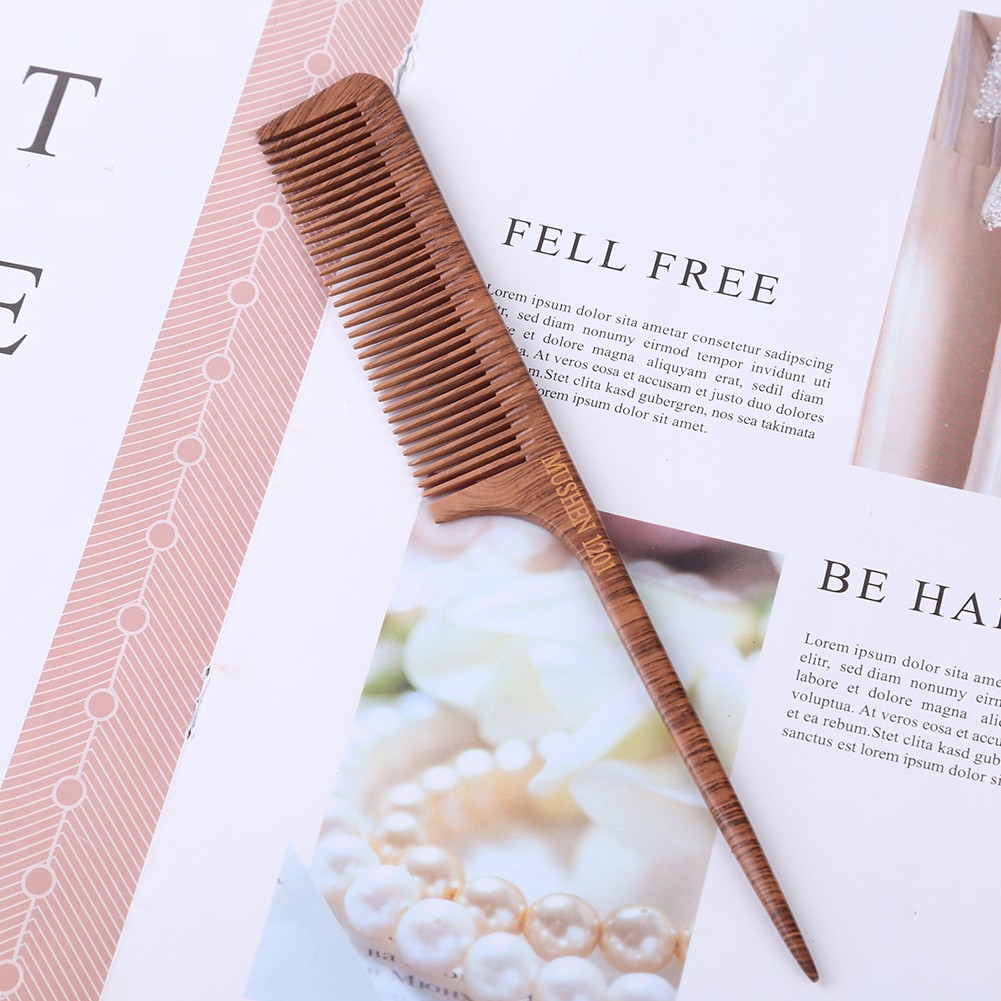 1pc Natural Pear Wooden Comb Scalp Massage Head Anti-static Detangling Head Hair Massage Combs Hair Styling Tools