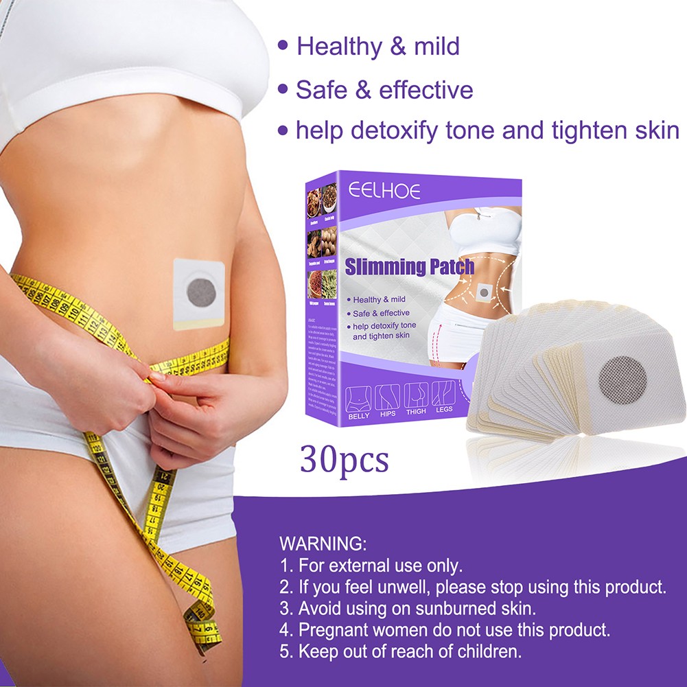 30pcs Slimming Patch Fast Burning Fat and Weight Loss Products Natural Herbs Navel Sticker Body Shaping Patches