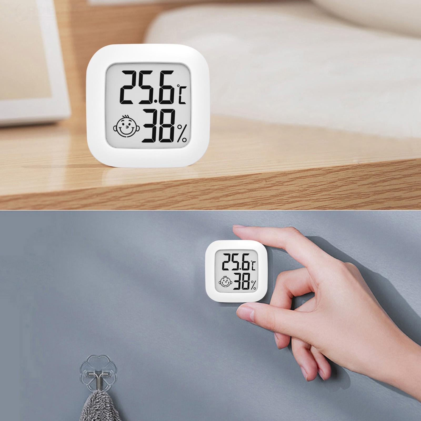 Ondoor thermometer/hygrometer easy to read mini thermometer accurate measurement instrument practical easy to install