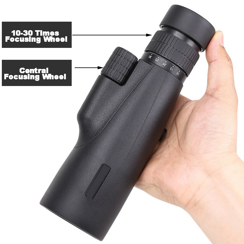 10-30 x 50 Powerful Monocular BKA4/FCM Long Range Pocket Spotting Zoom Telescope Glasses for Hunting Camping Tourism