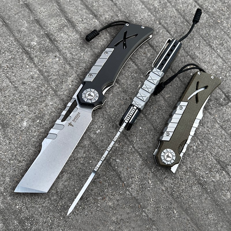 Folding Knife Edc Multiple High Hardness D2 Military Knives - Good for Hunting Camping Survival Outdoor Everyday Bearing XUN118 New