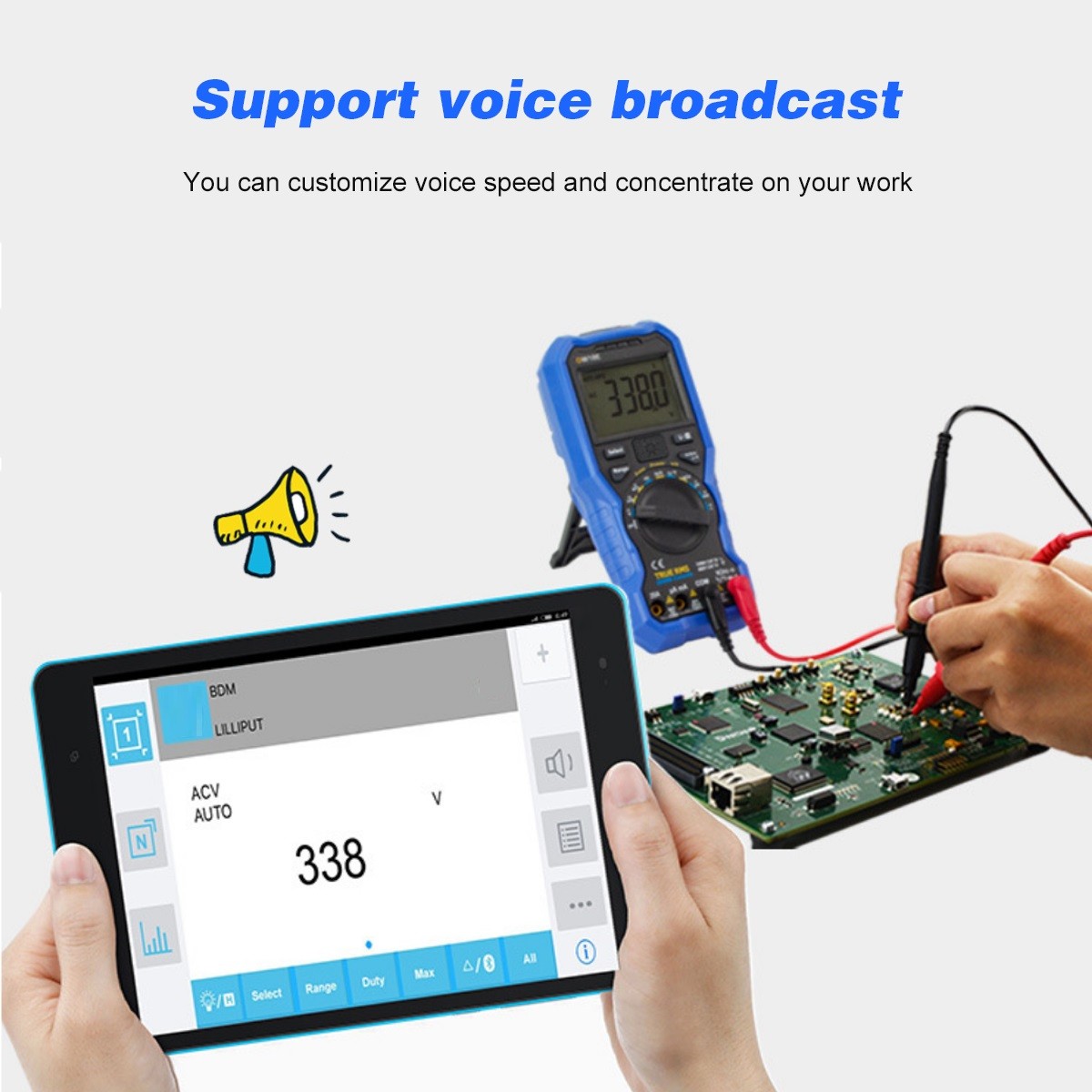 OWON OW18E 4 1/2 أرقام الذكية BLE4.0 صحيح RMS الرقمية عالية الدقة LCD المتر مع اتصال لاسلكي البيانات سجل السيارات النطاق