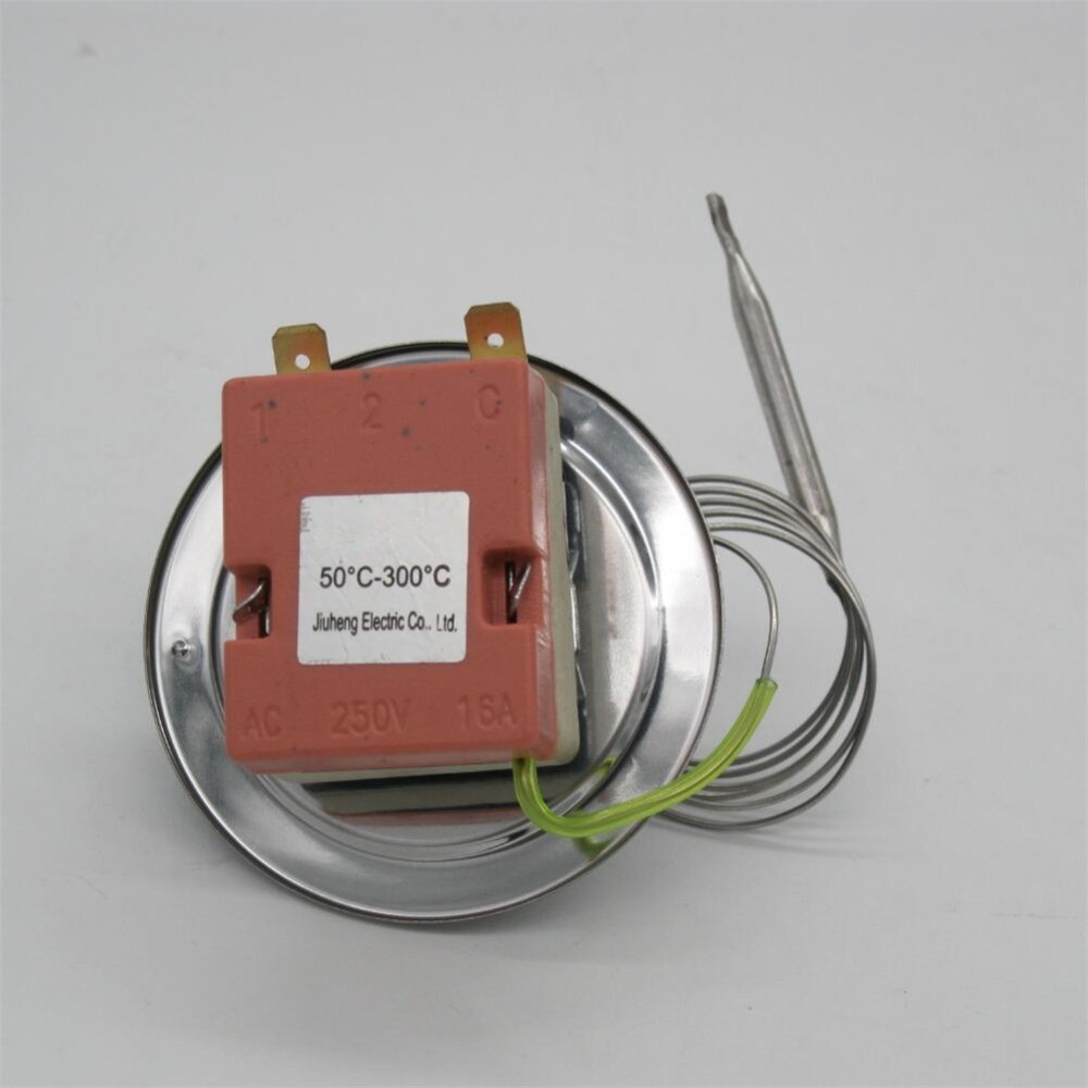 Thermostat-sensor temperature control switch, AC 16A, for electric oven, 50-300C disc, specially designed thermocouple